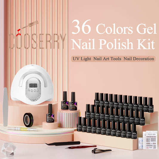  Cooserry Nail Tips and Glue Gel Kit with UV light - Gel  Extension Nail Kit with 1000 Pcs C Curve Clear French Ballerina Acrylic  Fake Nails, 4 in 1 20ml Nail