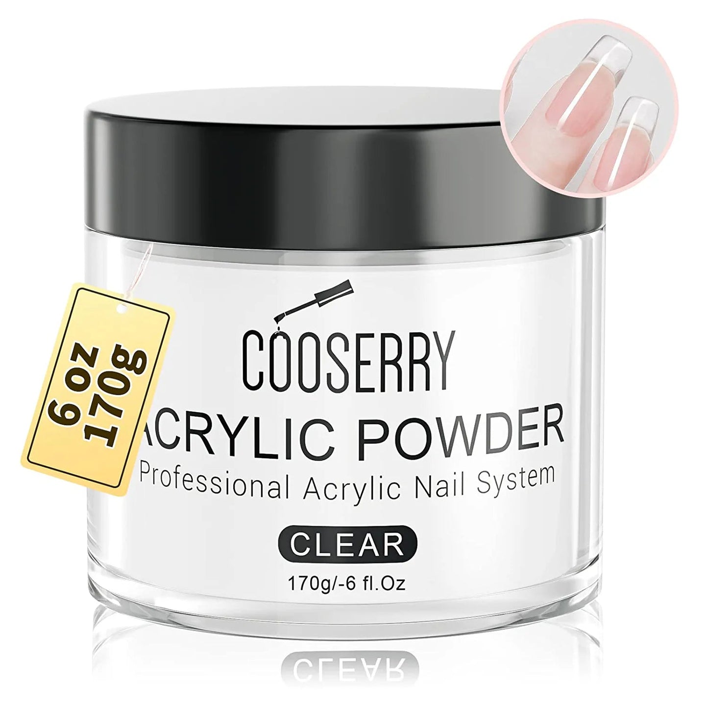 6Oz Clear Acrylic powder - Cooserry
